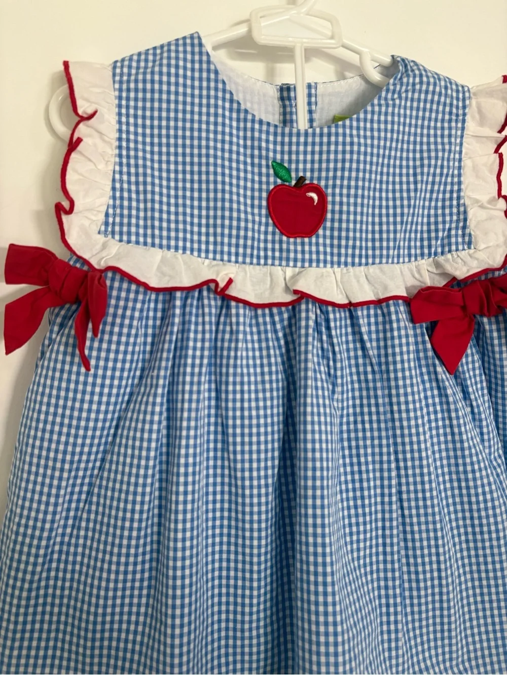 Classic Whimsy Back to school Apple Gingham set size 5 | Kindergarten